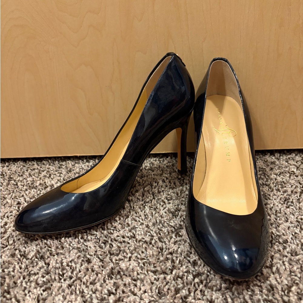 Ivanka Trump Black Patent Leather Stiletto Pumps